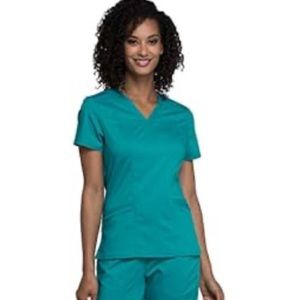 Cherokee Teal Scrub Top